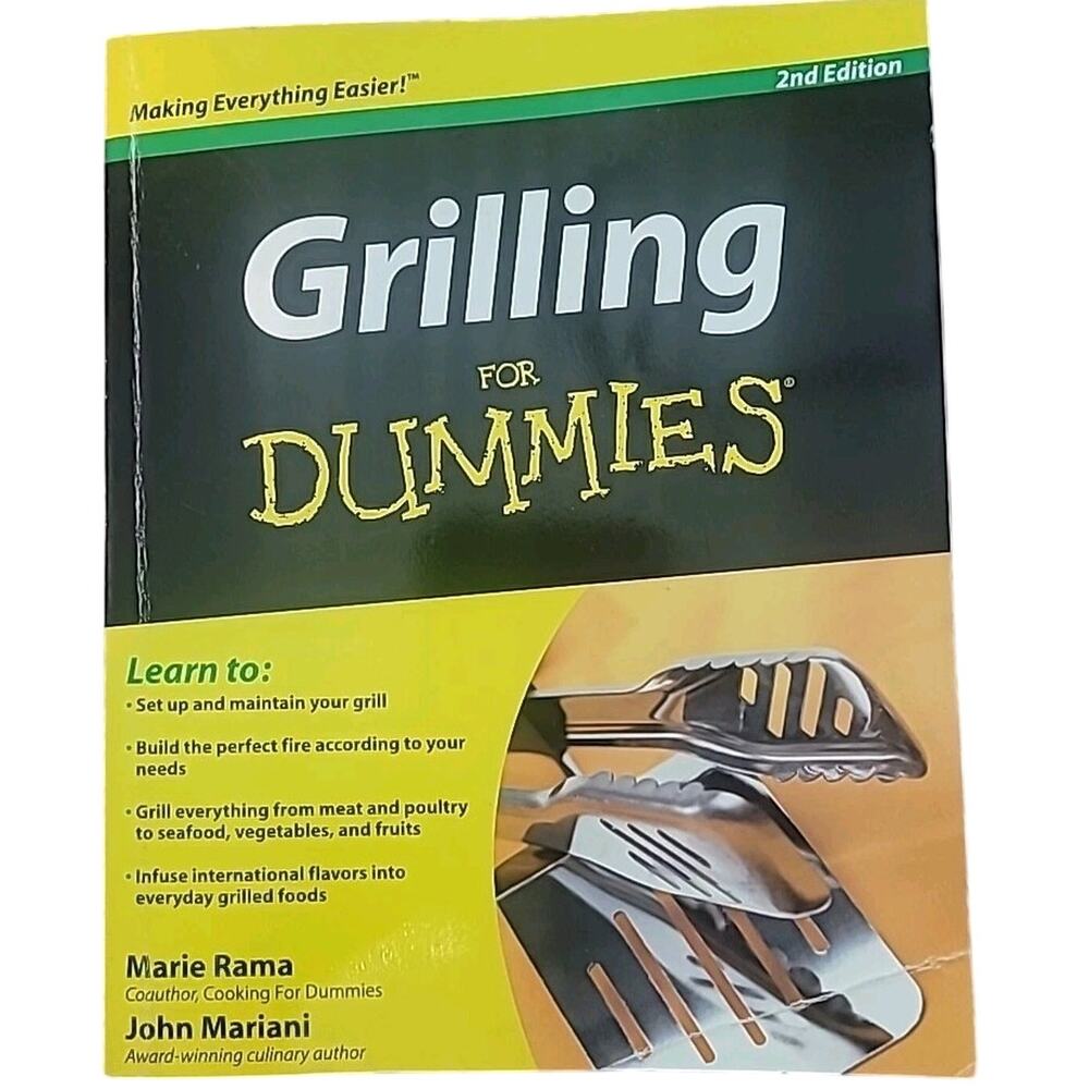 Grilling For Dummies Paperback Cookbook BBQ Guide VERY GOOD ISBN 9780764550768